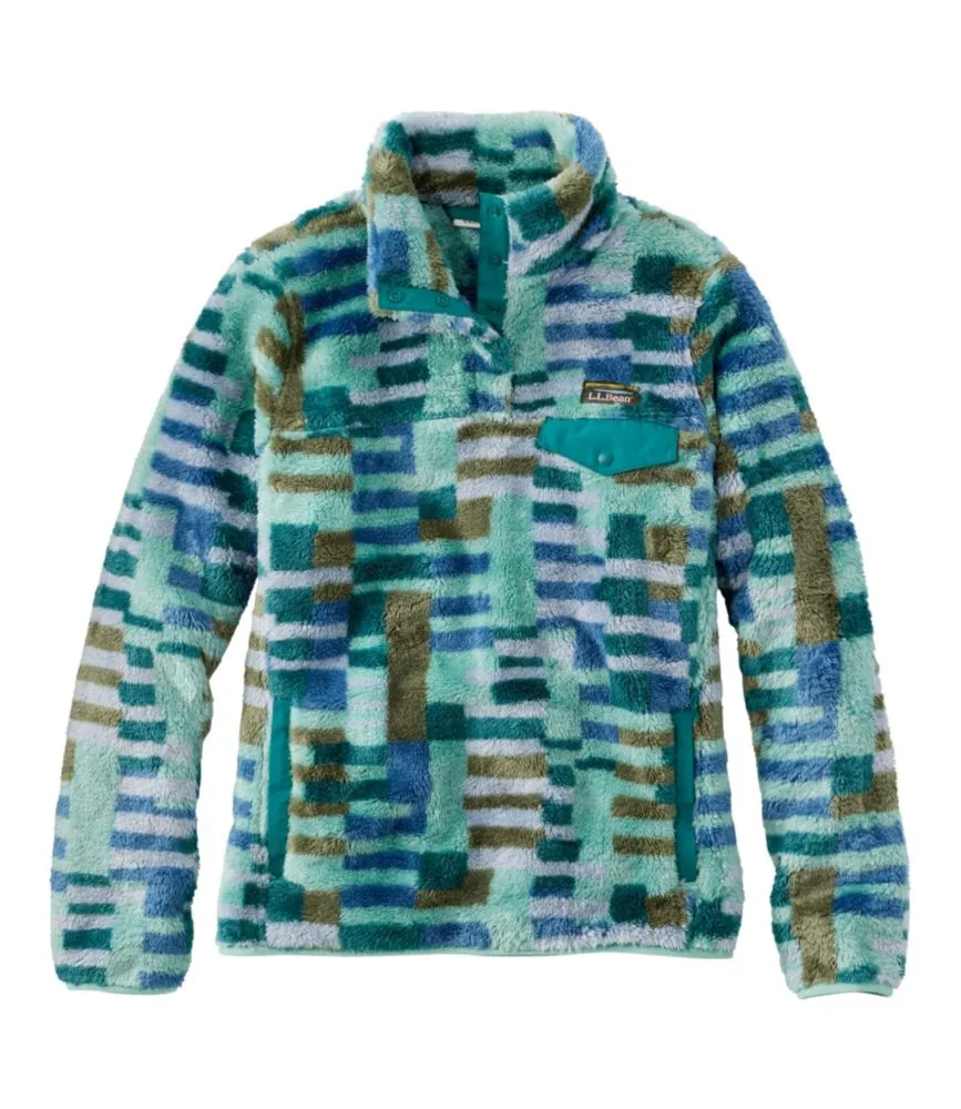 L.L. Bean Women's L.L.Bean Hi-Pile Fleece Pullover, Print | Pike