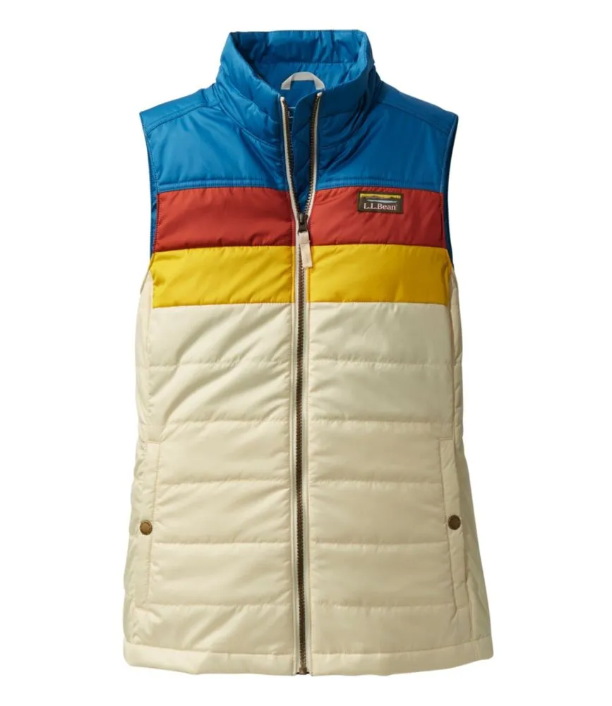 L.L. Bean Women's Mountain Classic Puffer Vest, Colorblock | Pike