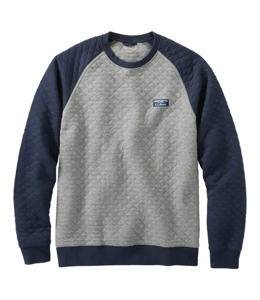 Quilted crewneck best sale