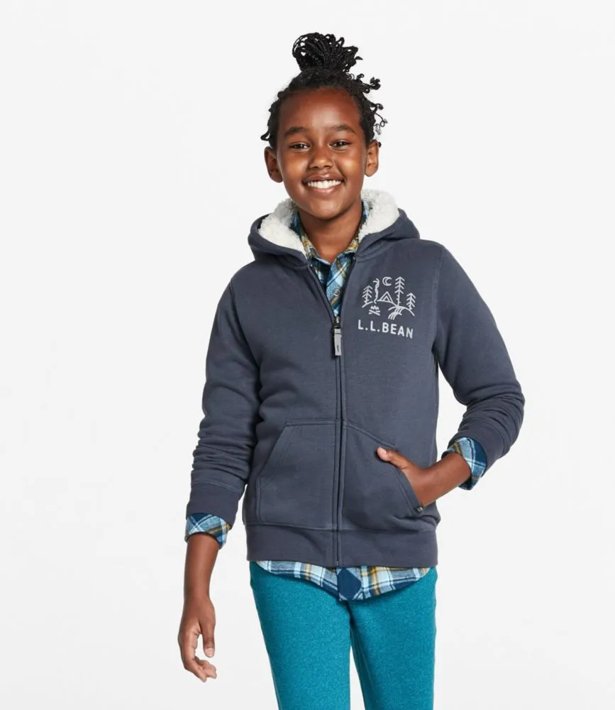 Kids fleece best sale lined hoodie