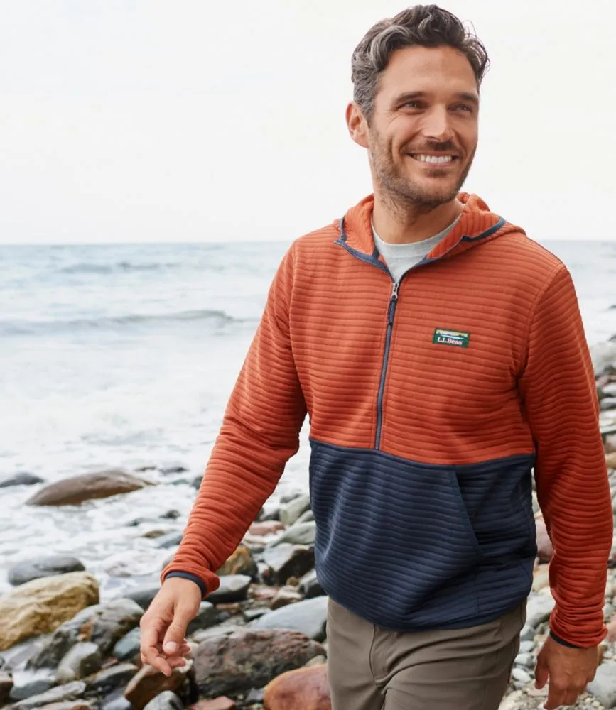 L.L. Bean Men's Airlight Knit Half-Zip Hoodie, Colorblock | Mall of ...