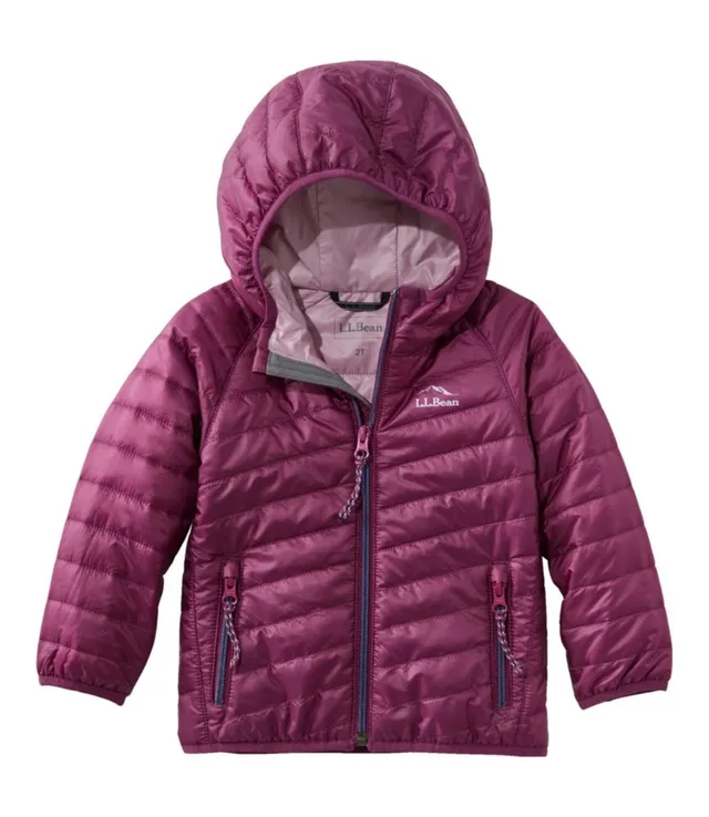 L.L. Bean Toddlers PrimaLoft Hooded Jacket Pike and Rose