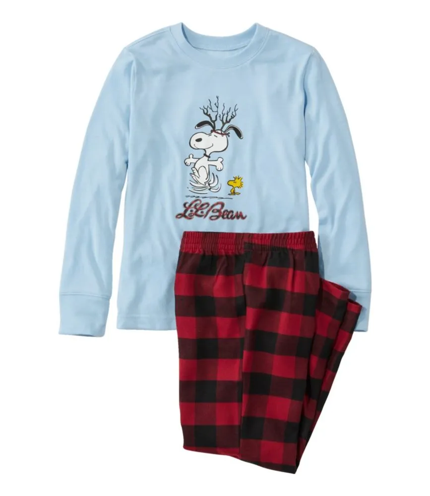 L.L. Bean Kids L.L.Bean X Peanuts Flannel Pajamas Pike and Rose