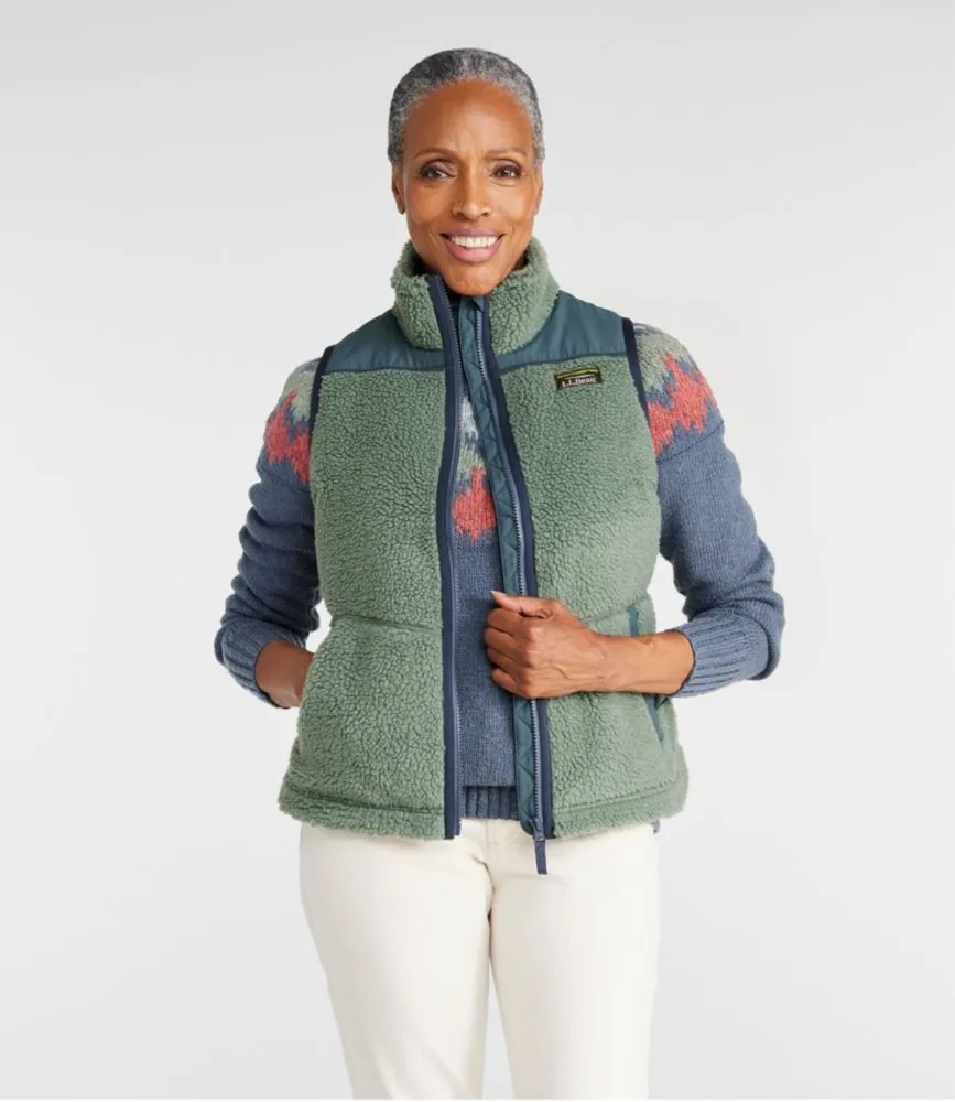 Sherpa fleece 2024 vest women's