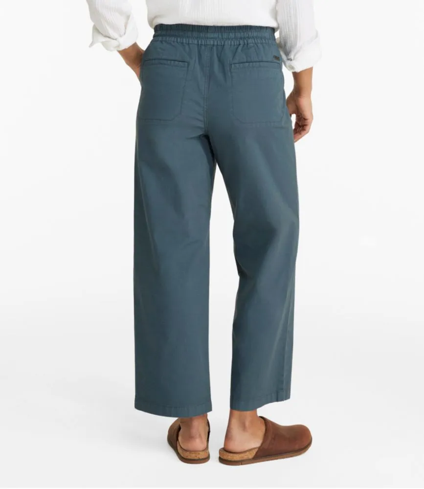 L.L. Bean Women's Stretch Ripstop Pull-On Pants, Wide-Leg Ankle | Mall ...