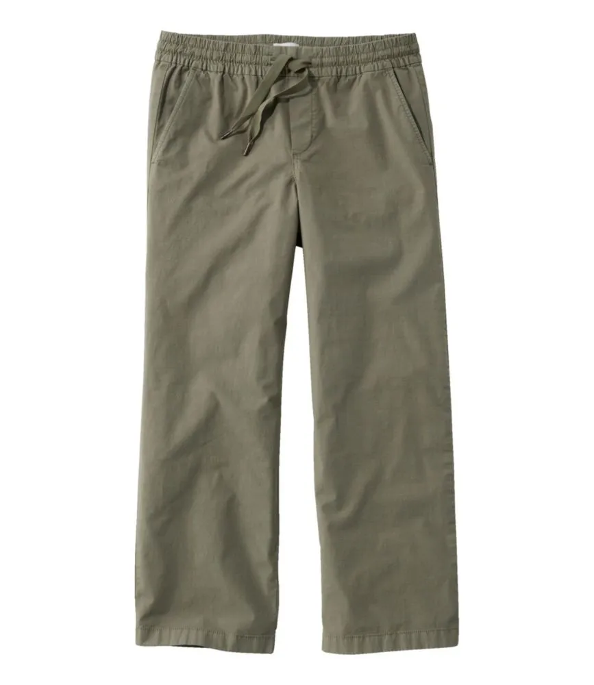 L.L. Bean Women's Stretch Ripstop Pull-On Pants, Wide-Leg Ankle | Mall ...