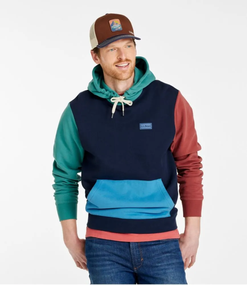 L.L. Bean Men's L.L.Bean 1912 Sweatshirt, Hooded, Colorblock