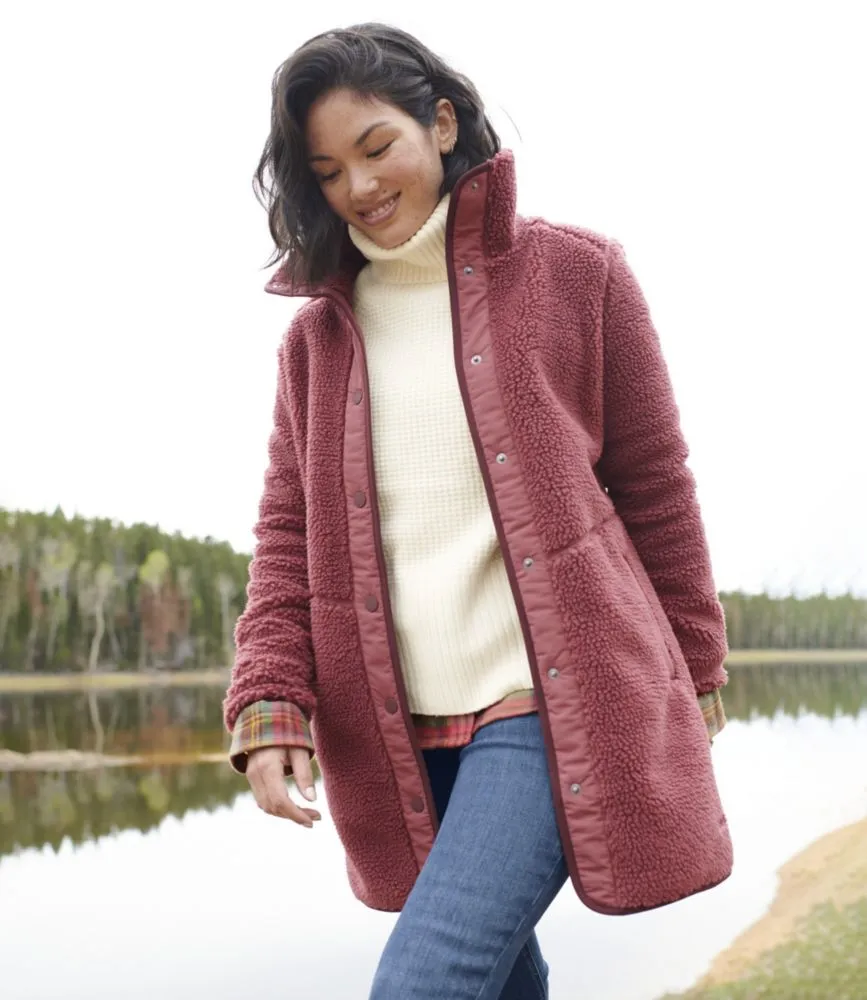 Ll bean sherpa on sale cardigan