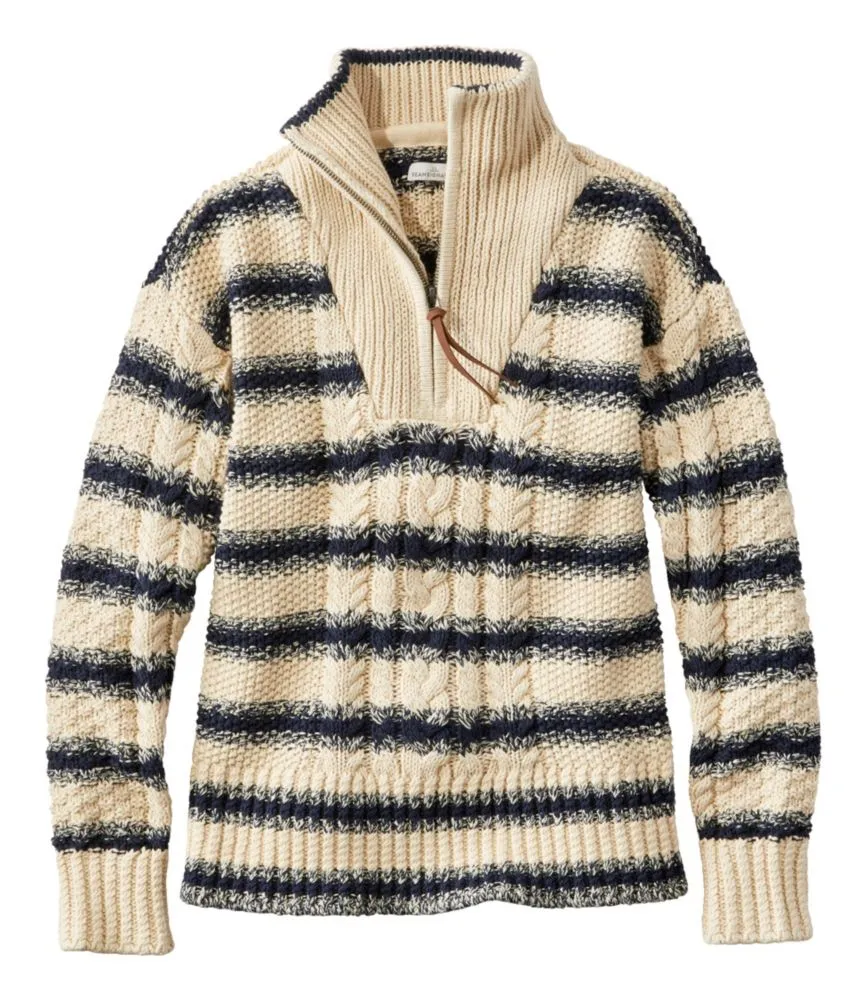 Ll bean signature on sale cotton fisherman sweater