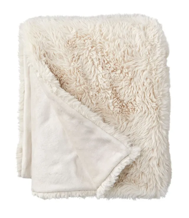 Ll bean 2025 faux fur throw