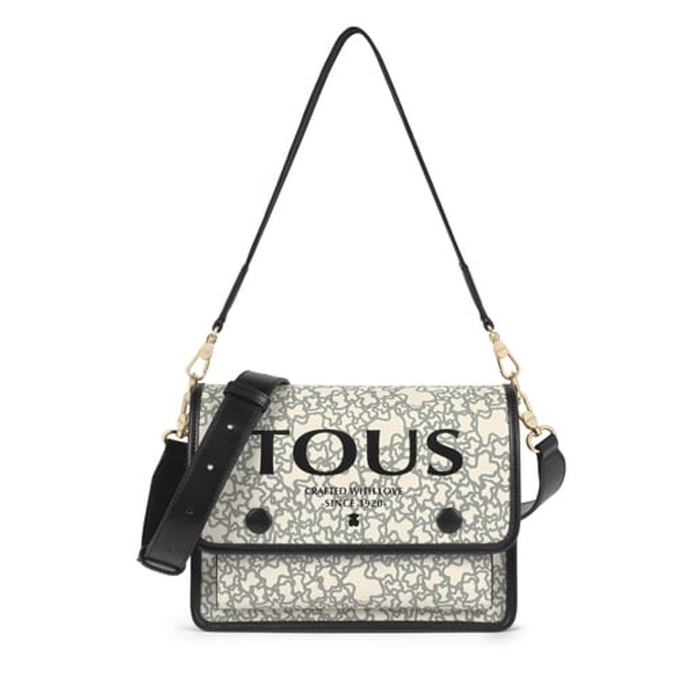 TOUS Medium beige and black Audree Kaos Mini Crossbody bag Plaza