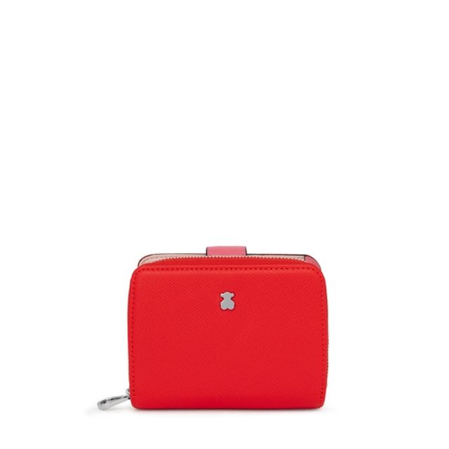 Tous Red Wallet TOUS Red New Dubai Saffiano Wallet | Westland Mall