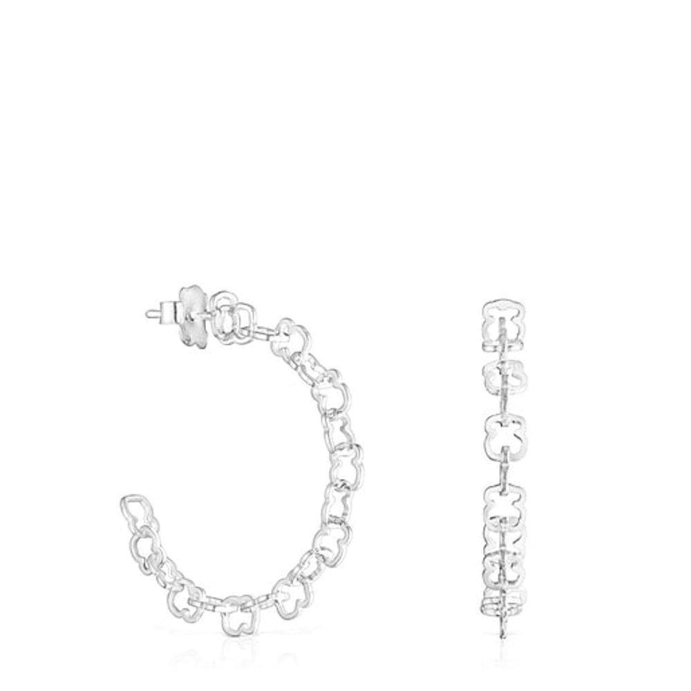 TOUS Carrusel bear motif Hoop earrings Plaza Las Americas