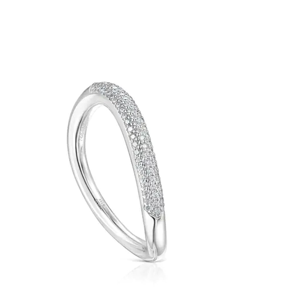 TOUS Anillo de oro blanco y diamantes Hav Paseo Interlomas Mall