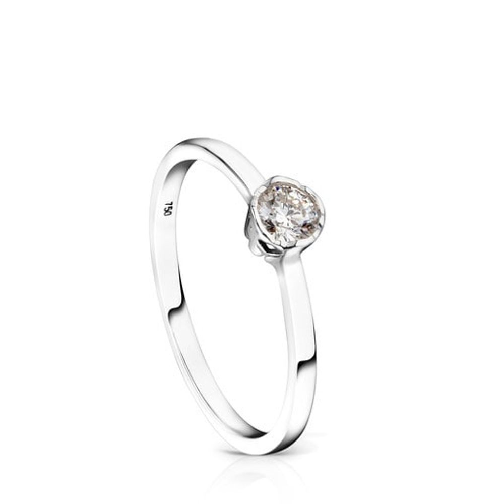 TOUS White gold and Diamonds TOUS Boca Osos Ring 0.20ct Plaza