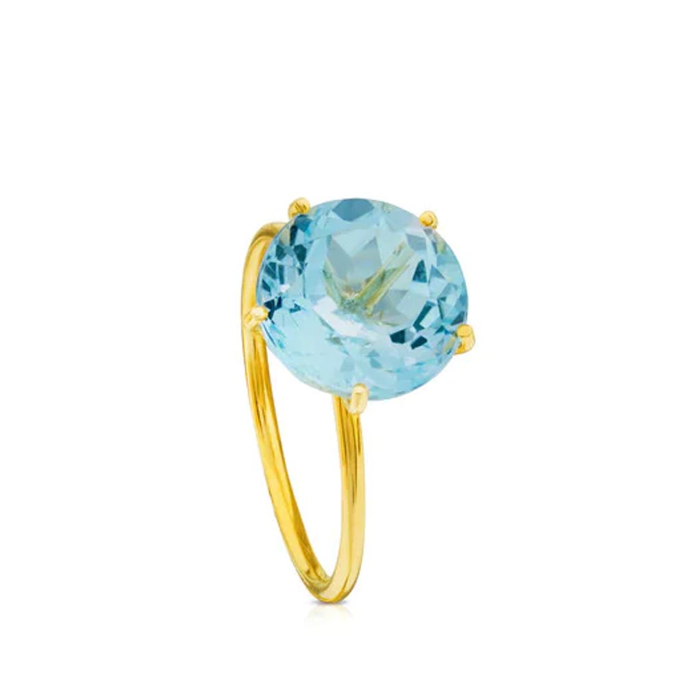 TOUS Ivette Ring Gold with Topaz 11 20 Plaza Del Caribe