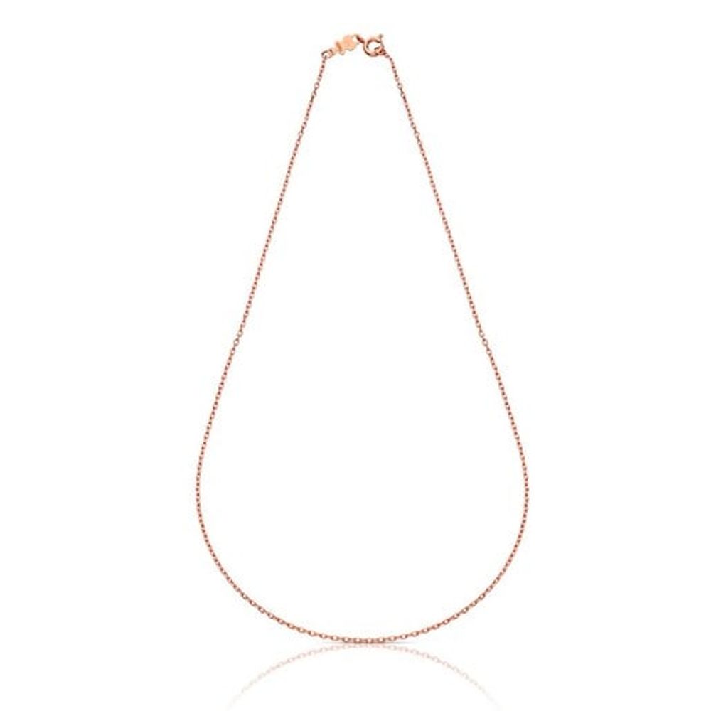 Tous rose gold necklace new arrivals