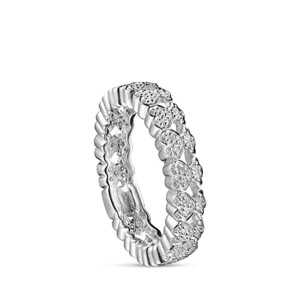Anillos tous oro best sale blanco y diamantes