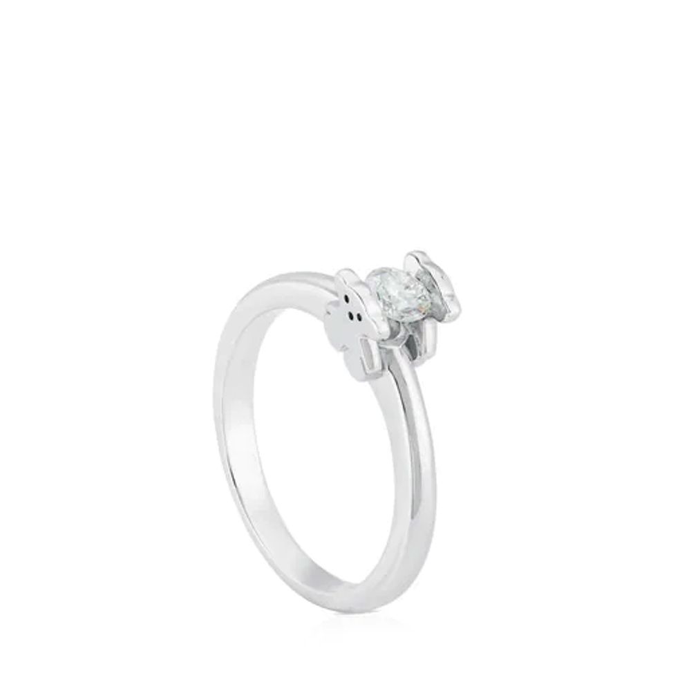 Anillos tous oro blanco discount y diamantes