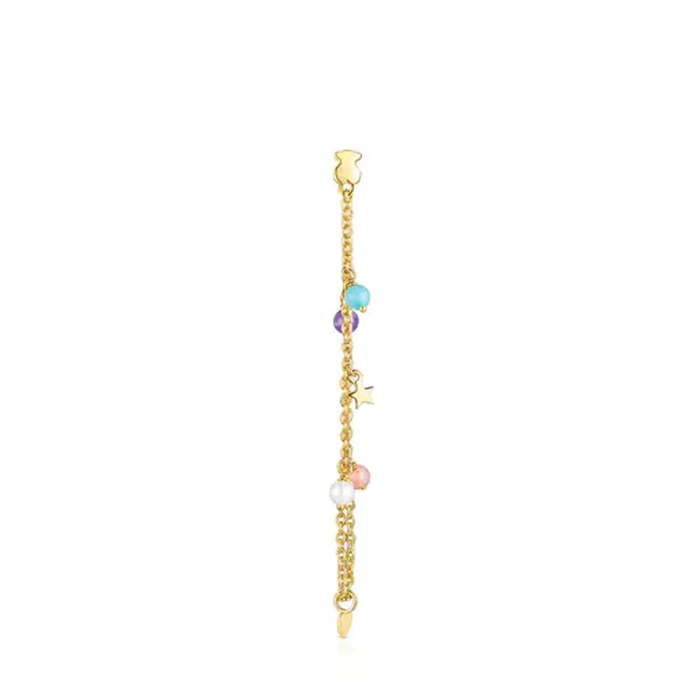 TOUS Silver Vermeil Cool Joy Earring with Gemstones Plaza Del Caribe