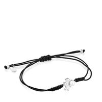 Pulsera tous cordon negro outlet