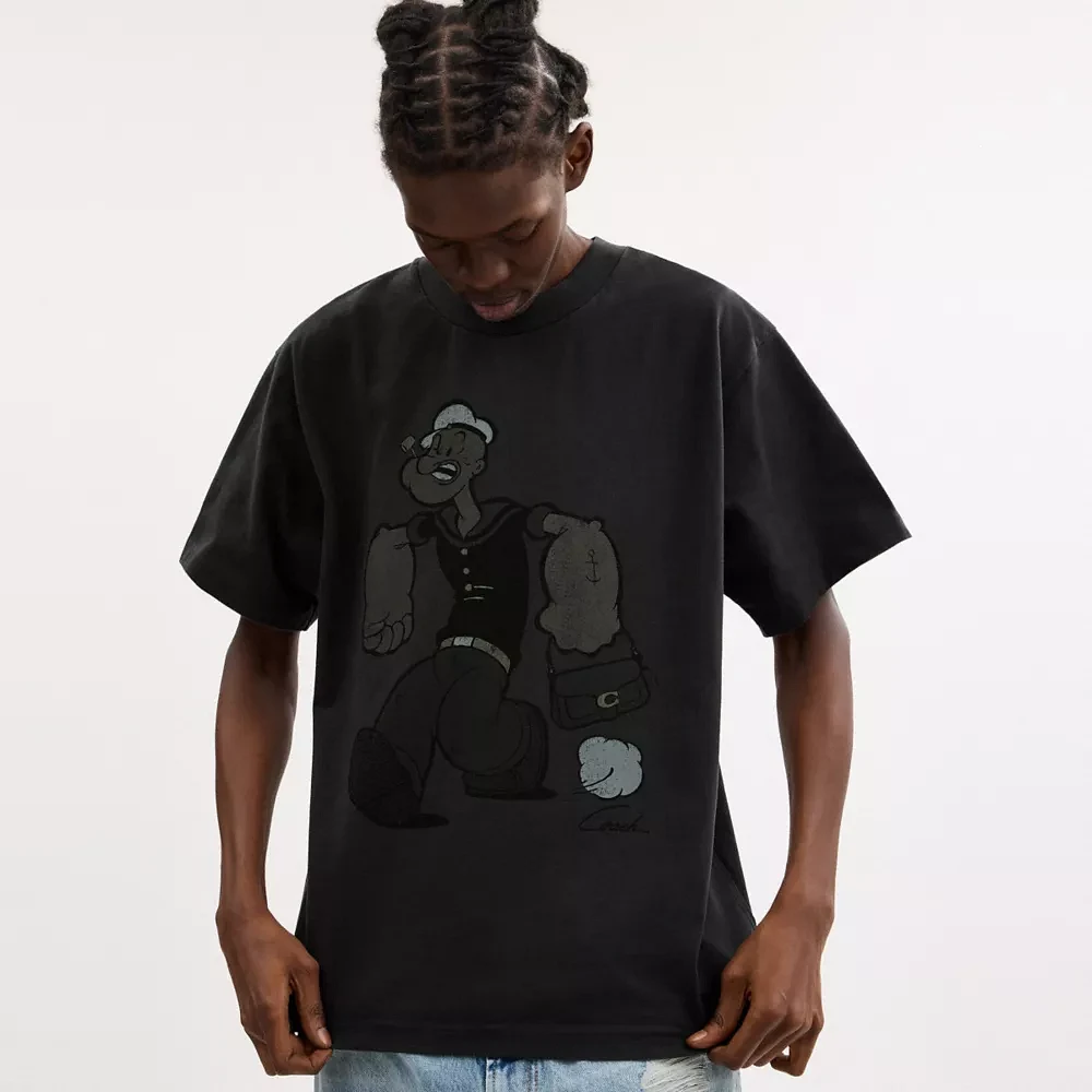 ブティック★【COACH】【COACH X POPEYE】Tシャツ Coach X Popeye T-Shirt Grey (Other,Coach 1941)