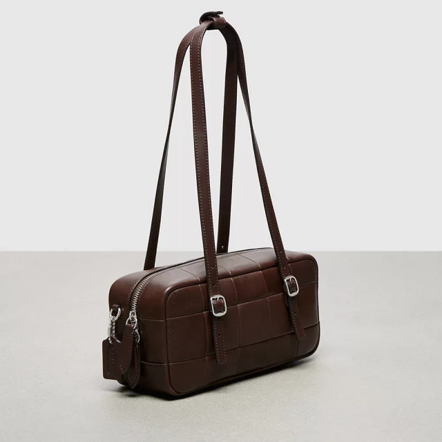 COACH® Alter/Ego Satchel Bag Checkerboard Upcrafted Leather