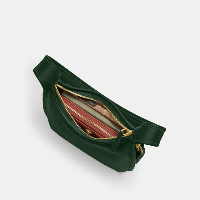 COACH オリーブグリーン レザーバッグ COACH Old Coach Shoulder Bag Green Rare 9923 USA Green