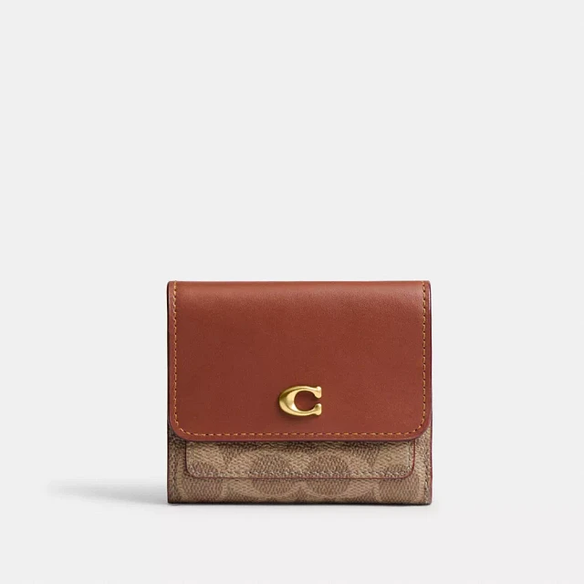 COACH® Mila Small Flap Wallet Signature Canvas | Arden Fair
