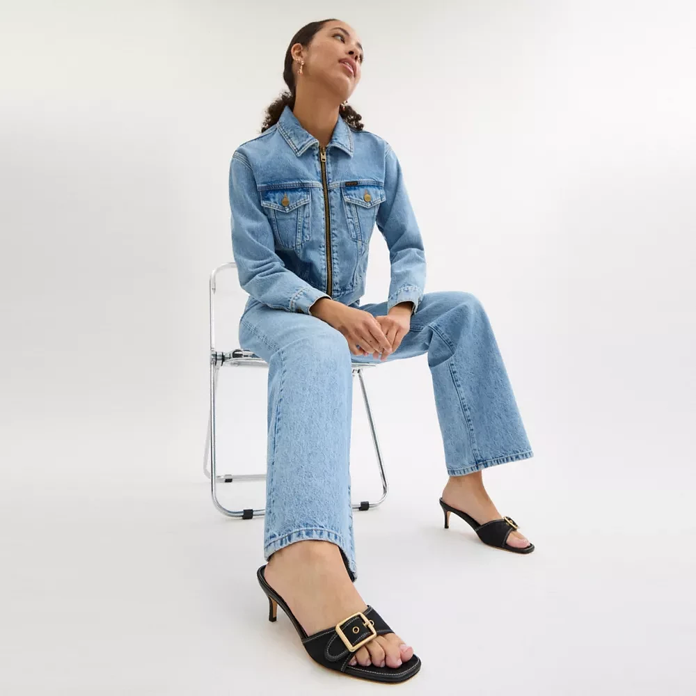【COACH】Margot Sandal In Crystal Signature Jacquard COACH® | Margot Sandal In Crystal Signature Jacquard
