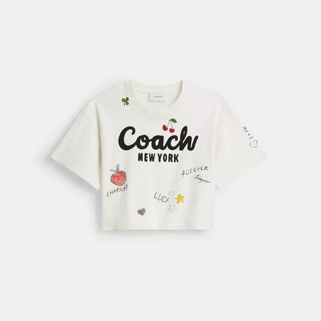 COACH® Ribbed Long Sleeve Shirt With Coach Embroidery
