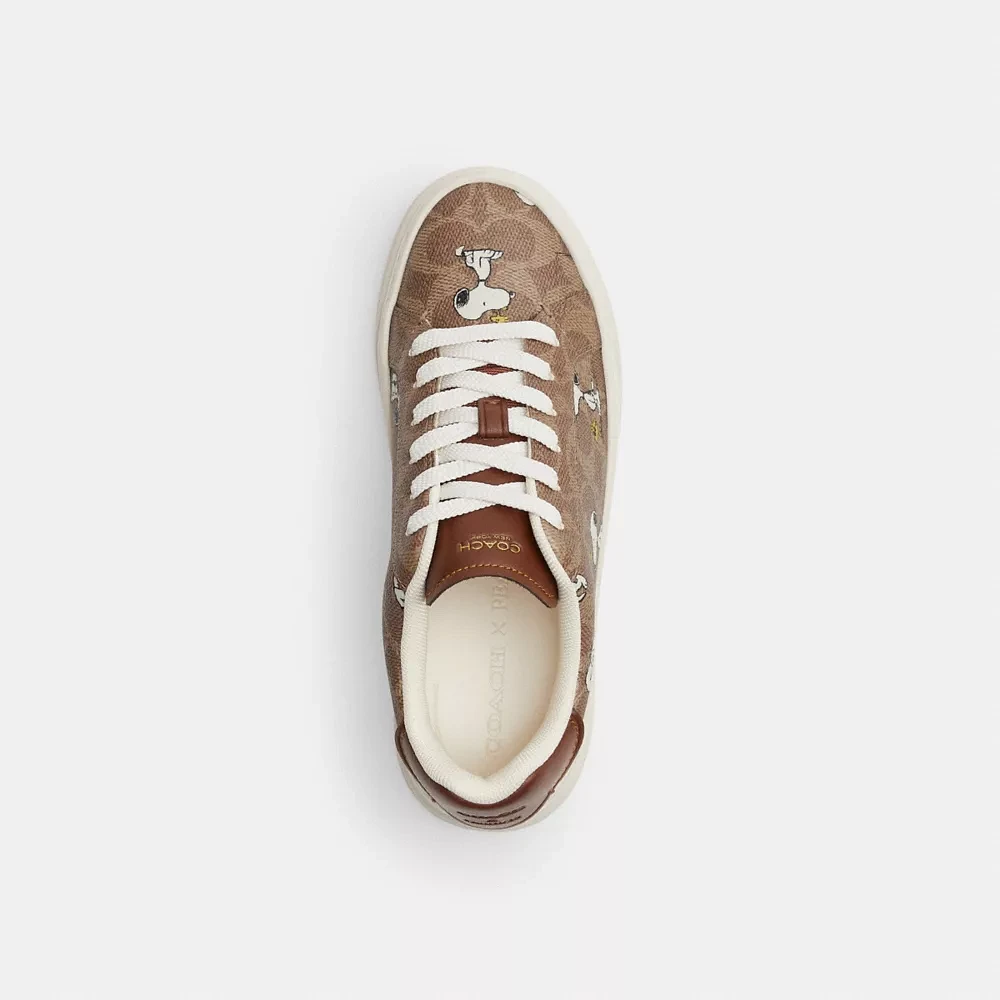 COACH® Coach X Peanuts High Line Sneaker Signature Canvas