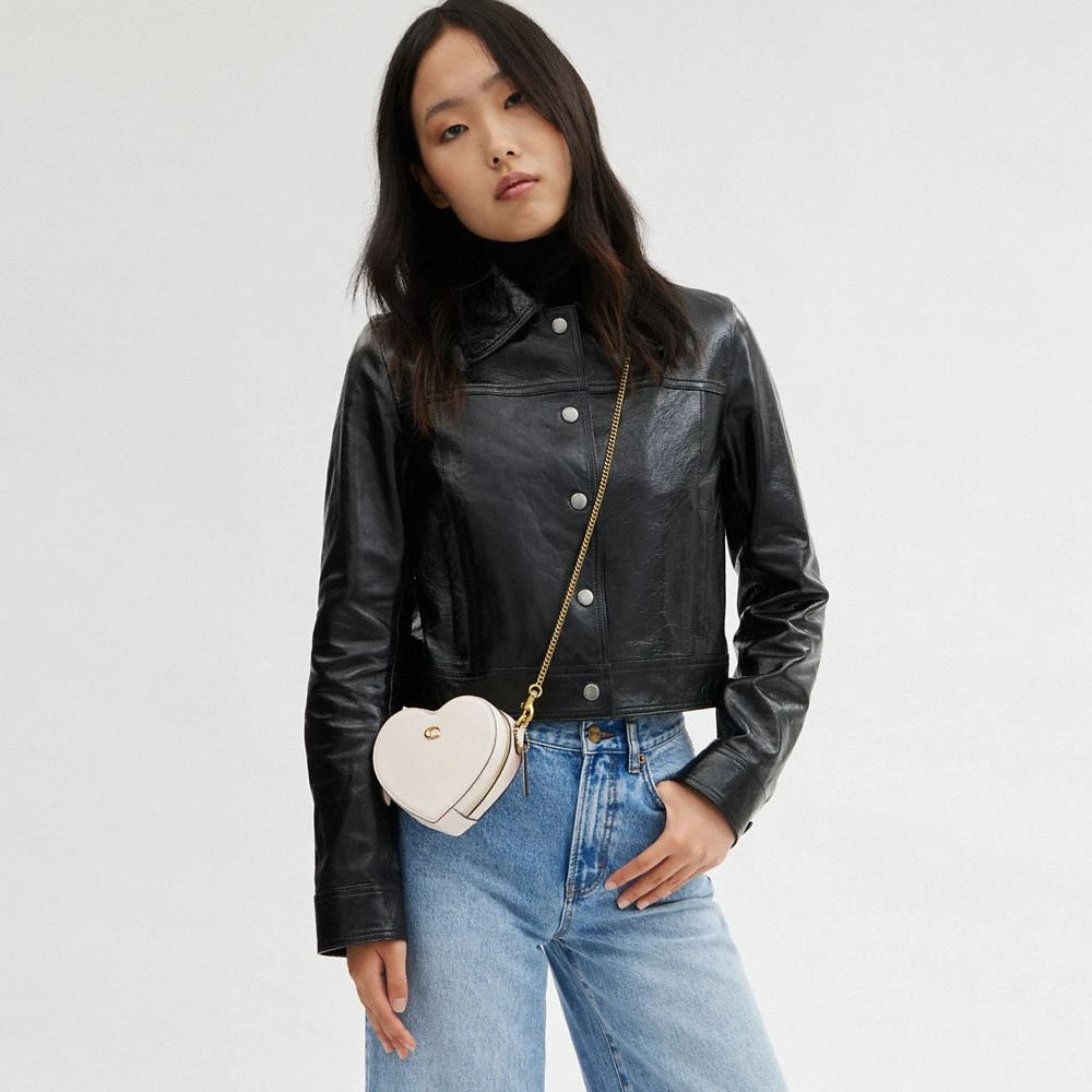 【COACH☆新品】 ハート クロスボディ！ブラック！ショルダーバッグ！ | フリマアプリ ラクマ