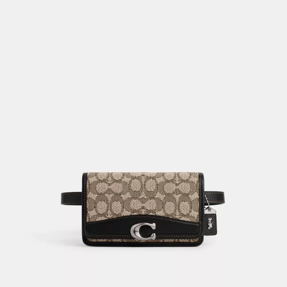 Coach Bandit Belt Bag In Signature Jacquard Square One