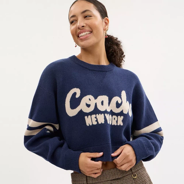 Coach Cropped Coach Sweater | Square One