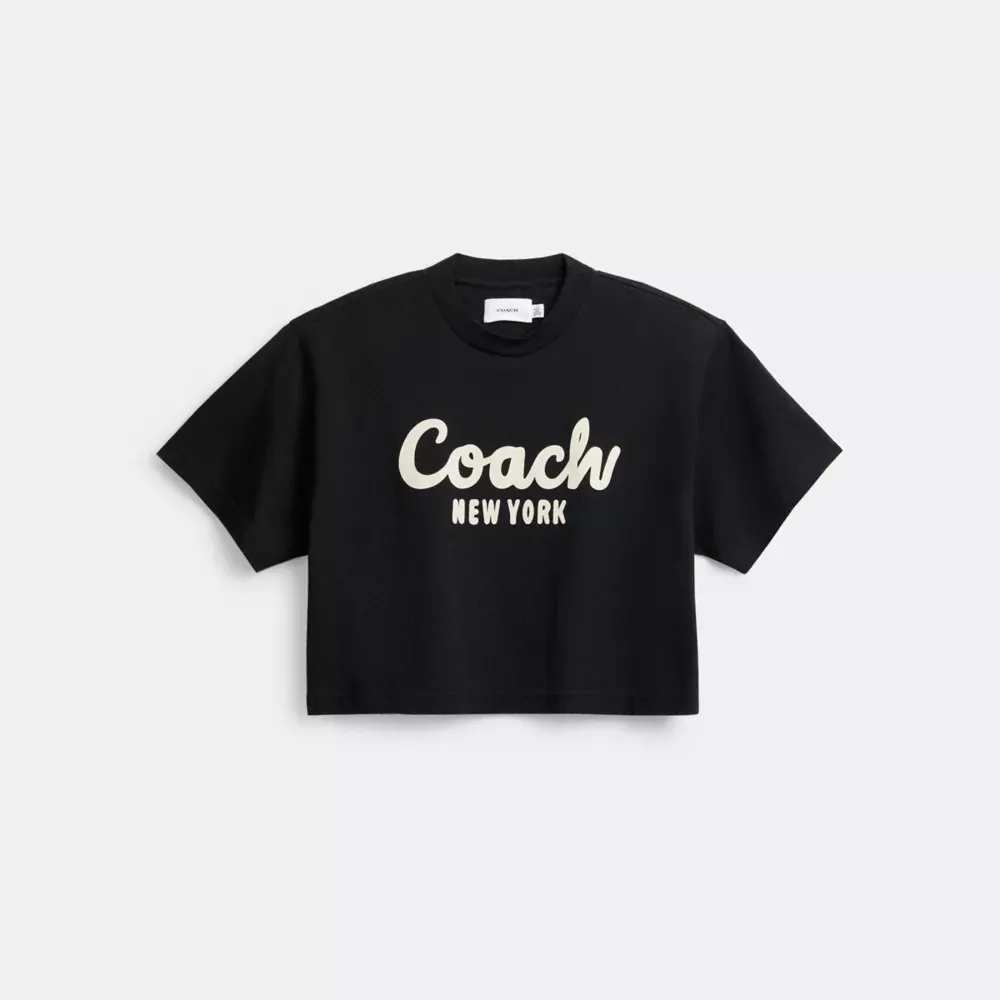 Coach Cursive Signature Cropped T Shirt | Yorkdale Mall