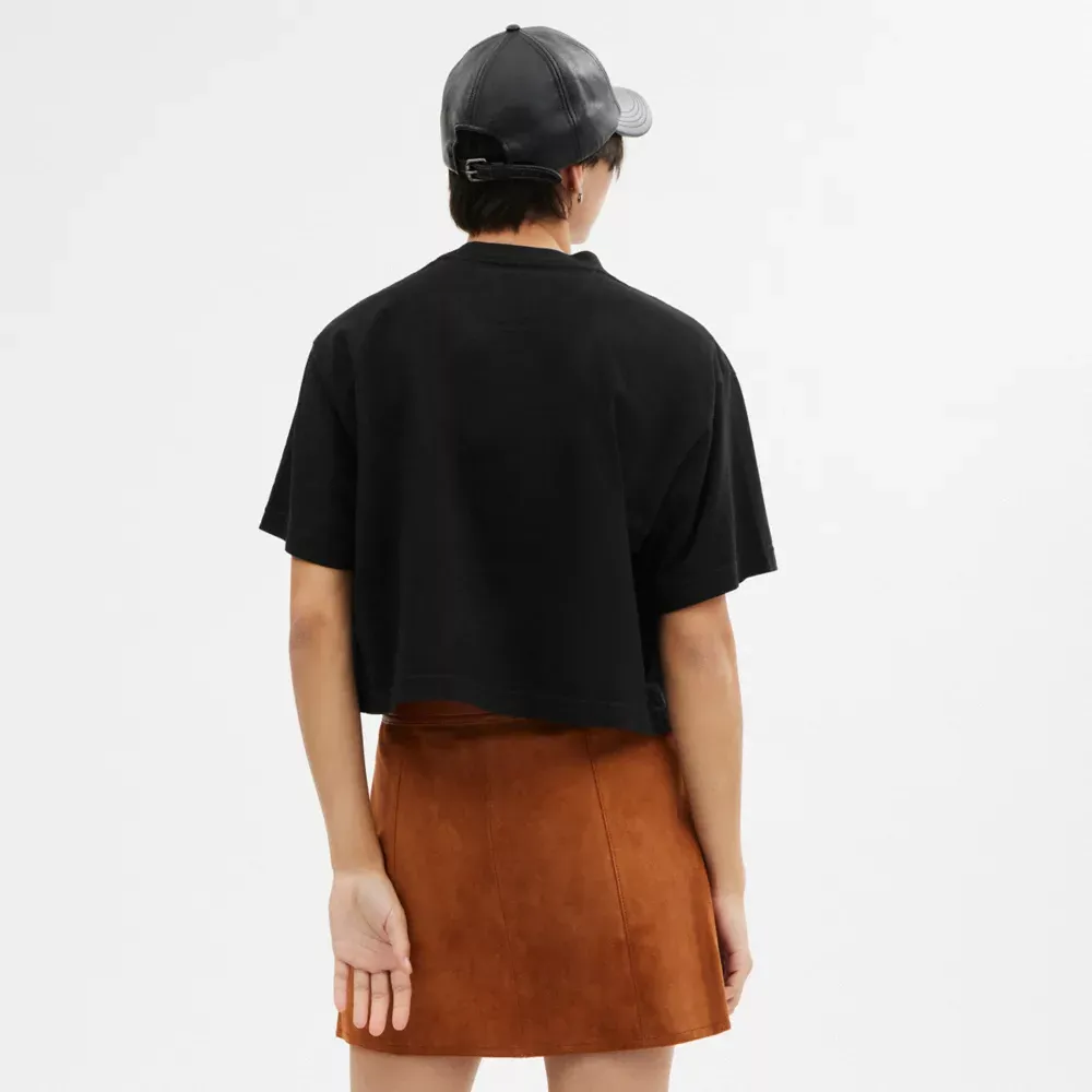 COACH® Cursive Signature Cropped T Shirt | Scarborough Town