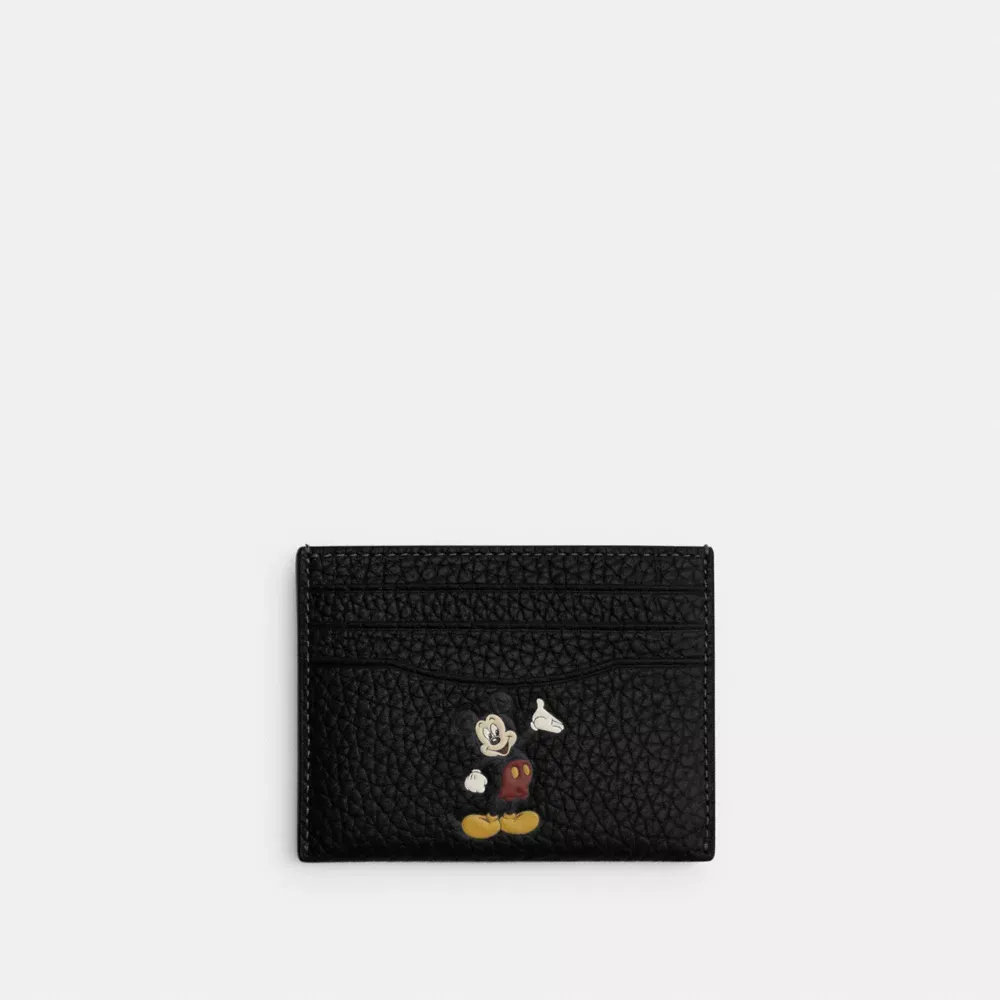 Coach Disney X Coach Card Case Regenerative Leather With Motif