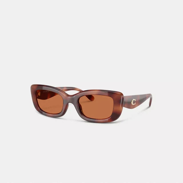 Coach C Hardware Narrow Rectangle Sunglasses | Arden Fair Coach C Hardware Narrow Rectangle Sunglasses | Arden Fair