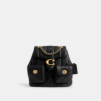 新しいCOACHの定番TABBYシリーズのバックパック、ブラック 新しいCOACHの定番TABBYシリーズのバックパック、ブラック バッグ