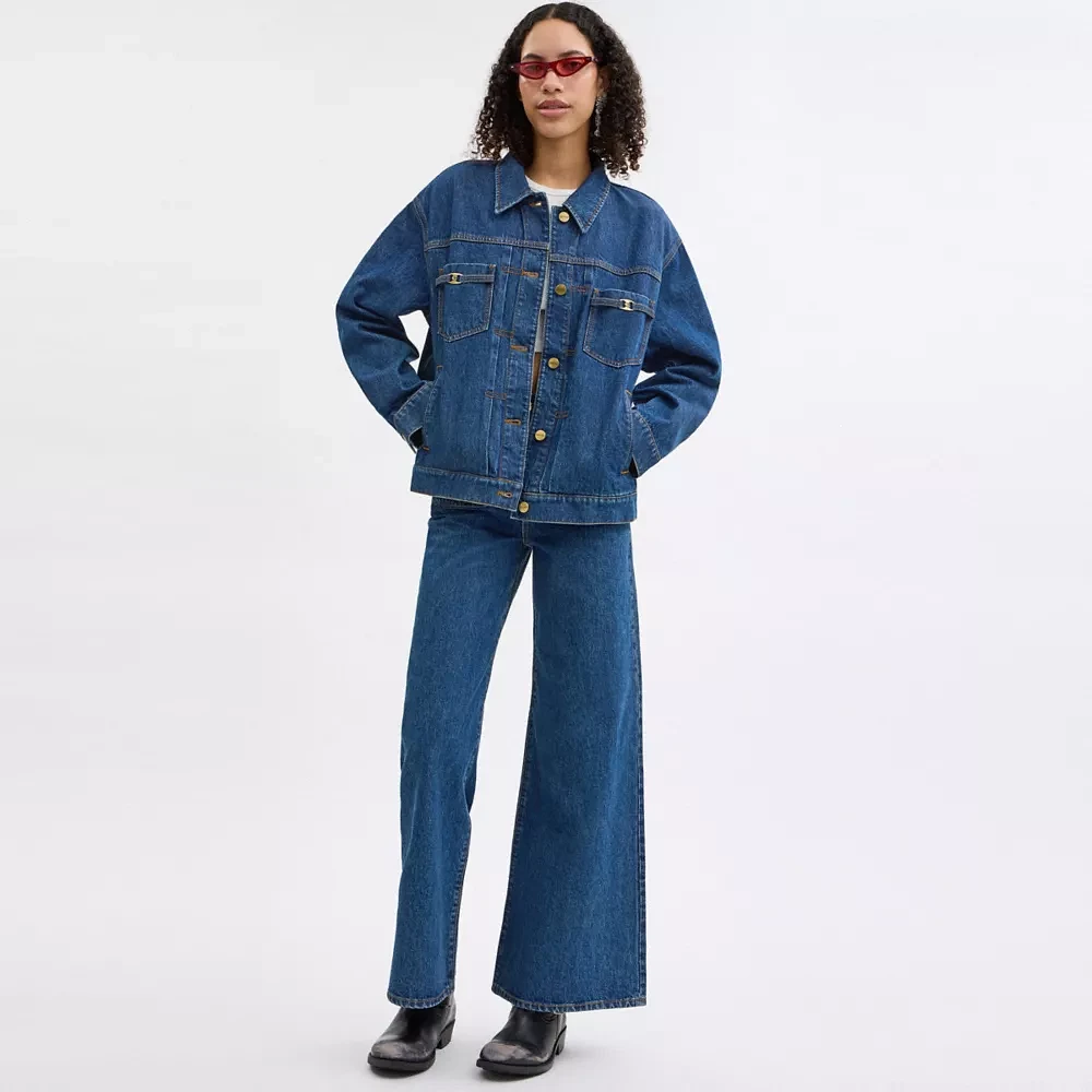 【Coach】Heritage C Denim Trucker Jacket デニムジャケット COACH® Heritage C Denim Trucker Jacket | Scarborough Town Centre