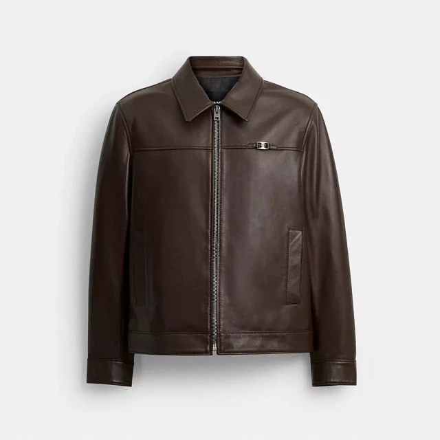 COACH® Heritage C Lightweight Leather Jacket | Scarborough