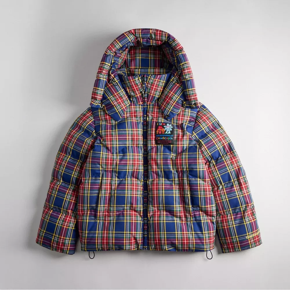 Coachtopia Loop Puffer Jacket With Plaid Quilting | Mall of Coachtopia Loop Puffer Jacket With Plaid Quilting | Mall of
