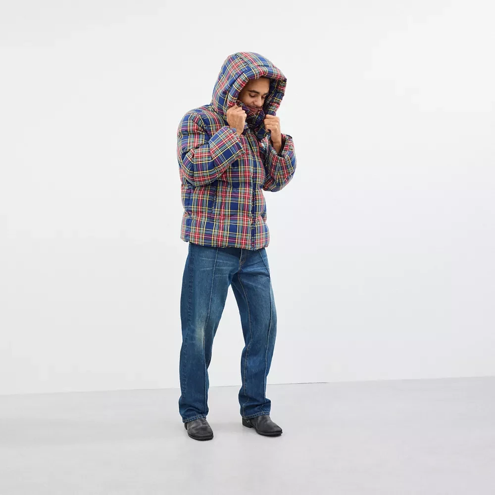 Coachtopia Loop Puffer Jacket With Plaid Quilting | Mall of Coachtopia Loop Puffer Jacket With Plaid Quilting | Mall of