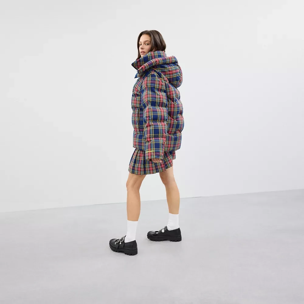 Coachtopia Loop Puffer Jacket With Plaid Quilting | Mall of Coachtopia Loop Puffer Jacket With Plaid Quilting | Mall of