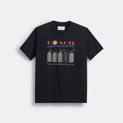 【Coach】Relaxed T Shirt In Organic Cotton ◆国内発送◆ Brand New Coach Essential T Shirt In Organic Cotton Blue