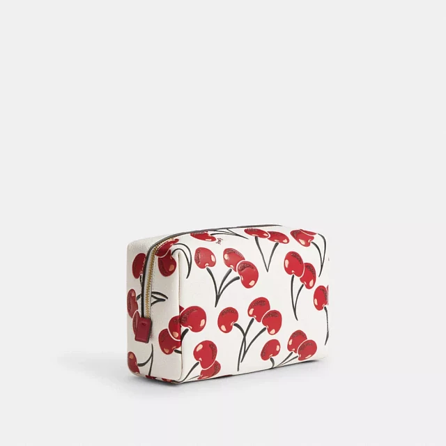 COACH® Essential Cosmetic Pouch With Cherry Print | Square One