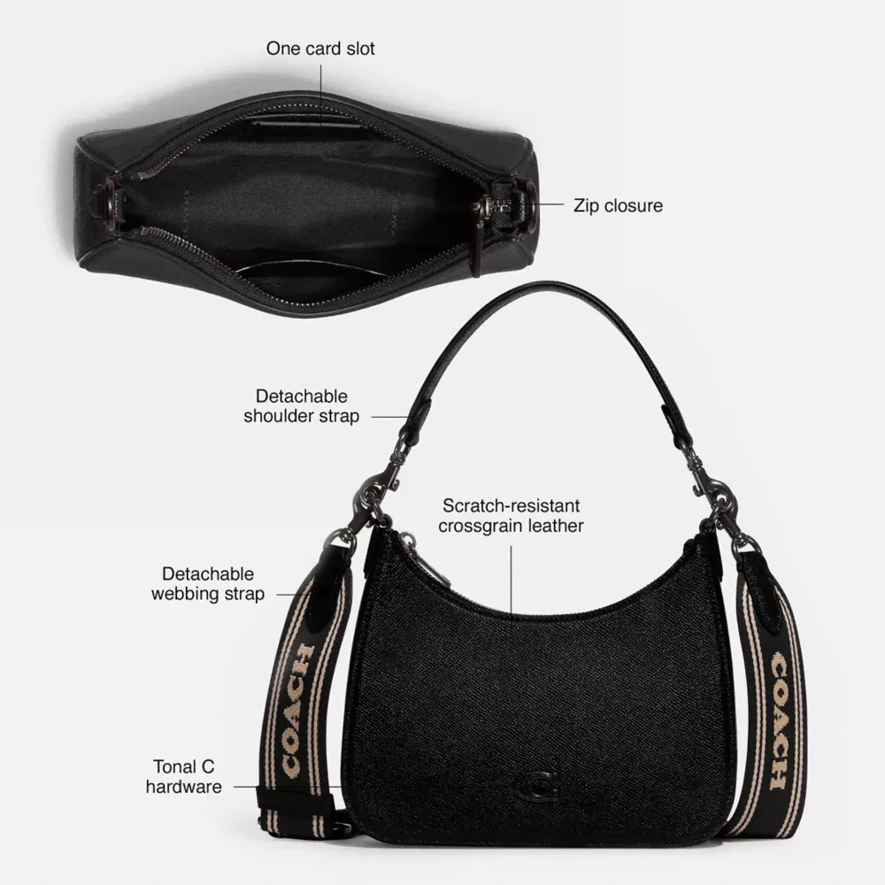 Coach Hobo Crossbody Bag With Signature Canvas | Scarborough