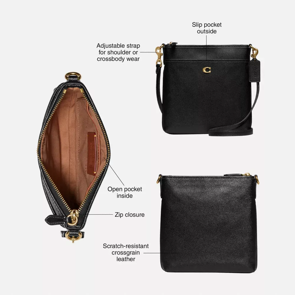 Coach kitt messenger crossbody black clearance