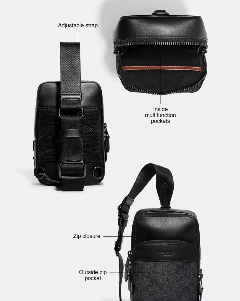 Sling bag coach man discount